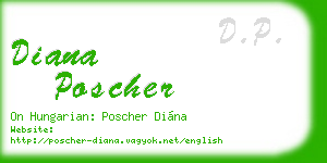 diana poscher business card