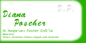 diana poscher business card